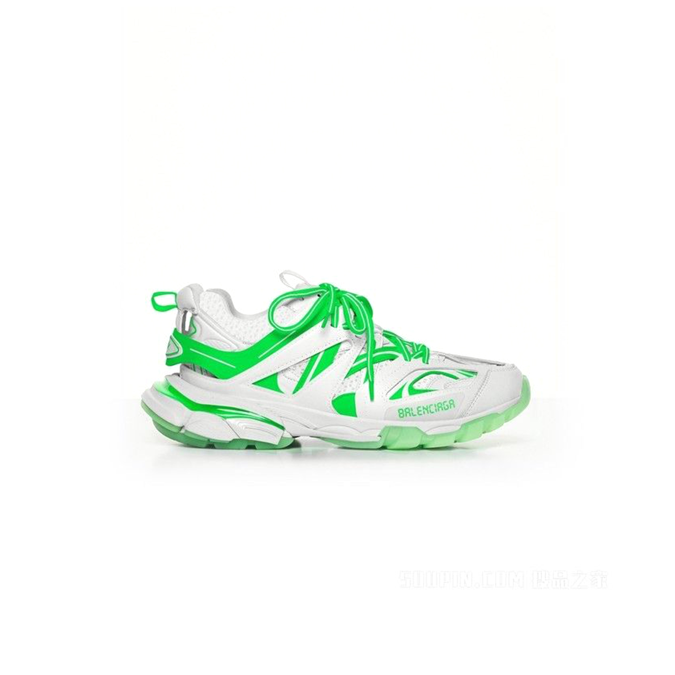 BALENCIAGA TRACK SNEAKERS IN WHITE GREEN 542023W3RL19035